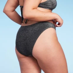 Women's High Leg Cheeky Bikini Bottom - Wild Fable™ Black Lurex 13 Women's High Leg Cheeky Bikini Bottom - Wild Fable™ Black Lurex -Wild Fable Shop GUEST 73349ae4 0fa0 4abd a58b ad80a4c9612e