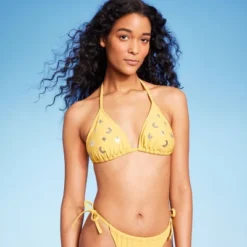 Women's Sequin Detail Triangle Bikini Top - Wild Fable™ Yellow 15 Women's Sequin Detail Triangle Bikini Top - Wild Fable™ Yellow -Wild Fable Shop GUEST 7556a69d 4864 4f92 9639 034b99bb3401