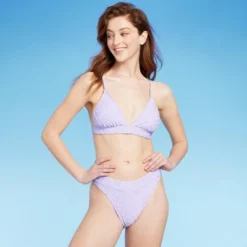 Women's Wavy Terry Textured Mid-Waist Ultra High Leg Cheeky Bikini Bottom - Wild Fable™ Lilac Purple 11 Women's Wavy Terry Textured Mid-Waist Ultra High Leg Cheeky Bikini Bottom - Wild Fable™ Lilac Purple -Wild Fable Shop GUEST 76483fe4 104a 4814 9128 227deeca0004