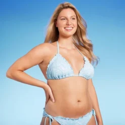 Women's Lace Detail Triangle Bikini Top - Wild Fable™ Blue 11 Women's Lace Detail Triangle Bikini Top - Wild Fable™ Blue -Wild Fable Shop GUEST 77c75d63 7394 4800 abd4 1949a89d4b94