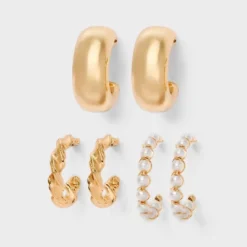 Smooth Twist And Pearl Hoop Earring Set 3pc - Wild Fable™ Gold 7 Smooth Twist And Pearl Hoop Earring Set 3pc - Wild Fable™ Gold -Wild Fable Shop GUEST 78297633 05f9 4c0f acdd 28166b8d1c48