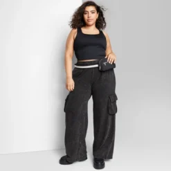 Women's High-Rise Wide Leg Fleece Cargo Pants - Wild Fable™ 8 Women's High-Rise Wide Leg Fleece Cargo Pants - Wild Fable™ -Wild Fable Shop GUEST 79dff6e6 dbb1 40e9 8490 70f6ab4ae70b