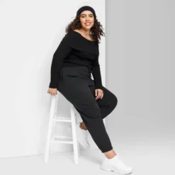 Women's High-Rise Tapered Joggers - Wild Fable™ Black 8 Women's High-Rise Tapered Joggers - Wild Fable™ Black -Wild Fable Shop GUEST 7a04788e 2bb6 4445 978a 81bcf82d4d05