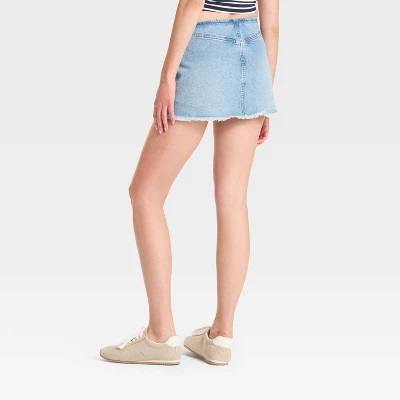 Women's Low-Rise Zip-Front Denim Mini Skort - Wild Fable™ 3 Women's Low-Rise Zip-Front Denim Mini Skort - Wild Fable™
