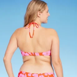 Women's Ring Front Halter Bandeau Bikini Top - Wild Fable™ Orange/Pink Tropical Print 16 Women's Ring Front Halter Bandeau Bikini Top - Wild Fable™ Orange/Pink Tropical Print -Wild Fable Shop GUEST 81260b84 a416 4df8 b019 632111067f2e