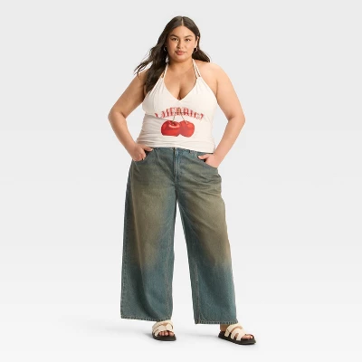 Women's Mid-Rise Wide Leg Jeans - Wild Fable™ 4 Women's Mid-Rise Wide Leg Jeans - Wild Fable™ - Image 2