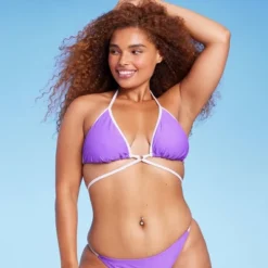 Women's Strappy Ring Front Triangle Bikini Top - Wild Fable™ Purple 11 Women's Strappy Ring Front Triangle Bikini Top - Wild Fable™ Purple -Wild Fable Shop GUEST 83227e34 bda3 4580 a111 25f1c2a1cac2