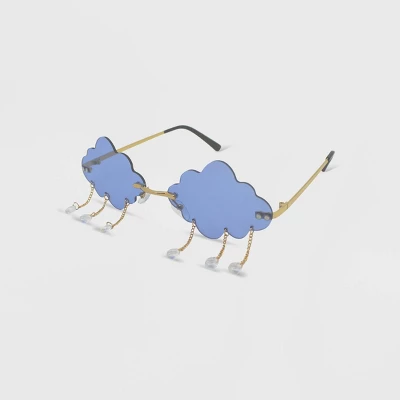 Women's Metal Cloud Flower Shaped Novelty Sunglasses - Wild Fable™ Blue 3 Women's Metal Cloud Flower Shaped Novelty Sunglasses - Wild Fable™ Blue