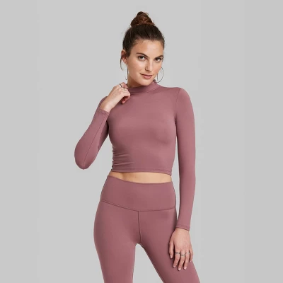 Women's Long Sleeve Mock Neck T-Shirt - Wild Fable™ 3 Women's Long Sleeve Mock Neck T-Shirt - Wild Fable™