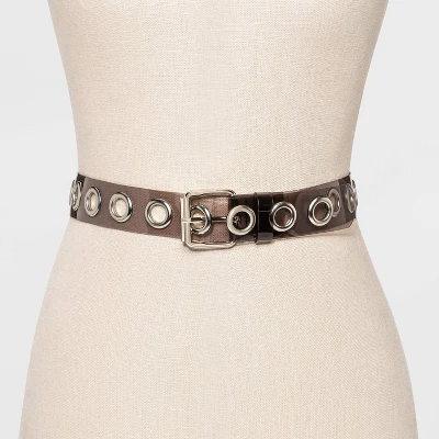 Women's Oversize Grommet Jelly Belt - Wild Fable™ Black 3 Women's Oversize Grommet Jelly Belt - Wild Fable™ Black