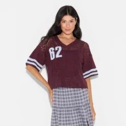 Women's Short Sleeve Jersey Pullover Sweater - Wild Fableā¢