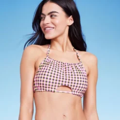 Women's Cut Out High Neck Bikini Top - Wild Fable™ Multi Check Print 11 Women's Cut Out High Neck Bikini Top - Wild Fable™ Multi Check Print -Wild Fable Shop GUEST 8a78ece6 d02e 4d0f b332 7fdc5732fb95