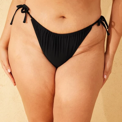 Women's Low-Rise High Leg Cheeky Side-Tie Bikini Bottom - Wild Fable™ 5 Women's Low-Rise High Leg Cheeky Side-Tie Bikini Bottom - Wild Fable™ - Image 3