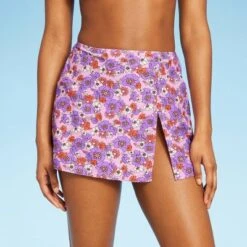 Women's Side-Slit Skirt Swimsuit Cover Up - Wild Fable™ Purple Floral Print 12 Women's Side-Slit Skirt Swimsuit Cover Up - Wild Fable™ Purple Floral Print -Wild Fable Shop GUEST 953bd48a 54ba 46d4 9db5 3ade223fe88a