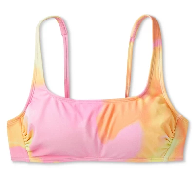 Women's Bralette Bikini Top - Wild Fable™ Pink/Orange/Yellow Tie-Dye 7 Women's Bralette Bikini Top - Wild Fable™ Pink/Orange/Yellow Tie-Dye - Image 5