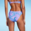 Women's Paisley Print Low-Rise Cheeky High Leg Bikini Bottom - Wild Fable™ Blue/Pink -Wild Fable Shop GUEST 99352987 249f 4627 86ff bf64cccff6ae