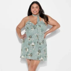 Women's Twist Front Scarf Mini Dress - Wild Fable™ Dark Green Floral 9 Women's Twist Front Scarf Mini Dress - Wild Fable™ Dark Green Floral -Wild Fable Shop GUEST 9afe324d f51b 46f8 b7e1 b1df67d017ed