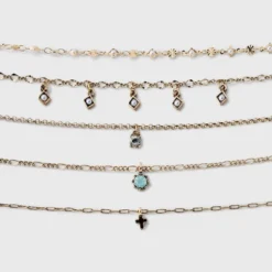 Mixed Charms And Tassel Choker Necklace Set 5pc - Wild Fable™ Gold 7 Mixed Charms And Tassel Choker Necklace Set 5pc - Wild Fable™ Gold -Wild Fable Shop GUEST 9b8f6fd0 e82e 416b 8d39 24a162cade60