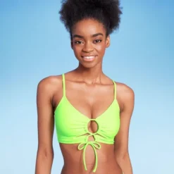 Women's Lace-Up Longline Bikini Top - Wild Fable™ Neon Green 10 Women's Lace-Up Longline Bikini Top - Wild Fable™ Neon Green -Wild Fable Shop GUEST 9db86508 2073 4f3f ac9d 18c4838fa74e