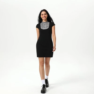 Women's Cap Sleeve Knit Mini Dress - Wild Fable™ Black 5 Women's Cap Sleeve Knit Mini Dress - Wild Fable™ Black - Image 3