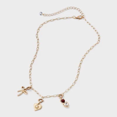 Build Your Own Heart And Butterfly Charm Necklace - Wild Fable™ Gold 4 Build Your Own Heart And Butterfly Charm Necklace - Wild Fable™ Gold - Image 2