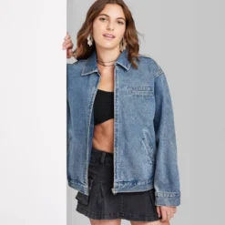 Women's Boxy Zip-Up Denim Jacket - Wild Fable™ Blue Denim 8 Women's Boxy Zip-Up Denim Jacket - Wild Fable™ Blue Denim -Wild Fable Shop GUEST a8b348ff 50a1 4816 8b03 50879dd91262