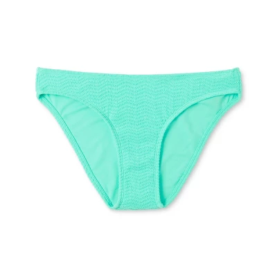 Women's Pucker Textured Cheeky Bikini Bottom - Wild Fable™ Sea Green 7 Women's Pucker Textured Cheeky Bikini Bottom - Wild Fable™ Sea Green - Image 5