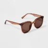 Women's Plastic Round Sunglasses - Wild Fable™ Brown: UV Protection, Recycled Frame, Polycarbonate Lens 1 Women's Plastic Round Sunglasses - Wild Fable™ Brown: UV Protection, Recycled Frame, Polycarbonate Lens -Wild Fable Shop GUEST ac443bb4 8ee4 45b9 9303 c31871f584b8
