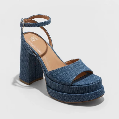 Women's Alessia Platform Heels - Wild Fable™ Blue 6 Women's Alessia Platform Heels - Wild Fable™ Blue - Image 4