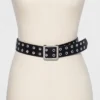 Women's Double Laser Cut Adjustable Western Grommet Belt - Wild Fable™ Black -Wild Fable Shop GUEST af520138 06e5 4da1 a457 4881b9d6b27b