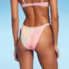Women's Mesh Overlay Wide Strap Adjustable Ultra High Leg Bikini Bottom - Wild Fable™ Multi Swirl Print -Wild Fable Shop GUEST af7af21a 0f2a 43ca 952c 946f66c43847