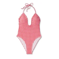 Women's Keyhole Cross Front Halter Ultra High Leg Cheeky One Piece Swimsuit - Wild Fable™ Red -Wild Fable Shop GUEST b00e1232 b965 4262 99b6 a43a683fd5a6
