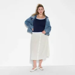 Women's Maxi Dropwaist Button-Front Skirt - Wild Fable™ Off-White 9 Women's Maxi Dropwaist Button-Front Skirt - Wild Fable™ Off-White -Wild Fable Shop GUEST b0f8a07f 0dae 4478 92fc bfe3814871a6