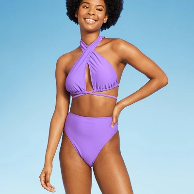 Women's High Waist High Leg Cheeky Bikini Bottom - Wild Fable™ 4 Women's High Waist High Leg Cheeky Bikini Bottom - Wild Fable™ - Image 2