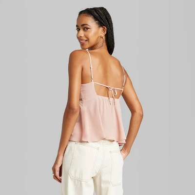 Women's Lace Trim Babydoll Cami - Wild Fable™ 4 Women's Lace Trim Babydoll Cami - Wild Fable™ - Image 2