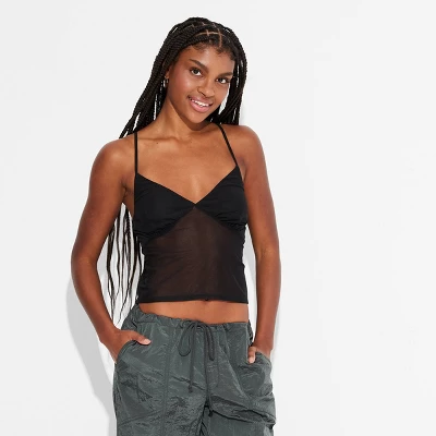 Women's Mesh V-Neck Tank Top - Wild Fable™ 3 Women's Mesh V-Neck Tank Top - Wild Fable™