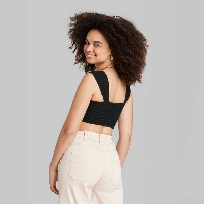 Women's Sweater Tiny Bra Top - Wild Fable™ 4 Women's Sweater Tiny Bra Top - Wild Fable™ - Image 2