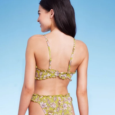 Women's Ruffle Detail Bralette Bikini Top - Wild Fable™ 3 Women's Ruffle Detail Bralette Bikini Top - Wild Fable™