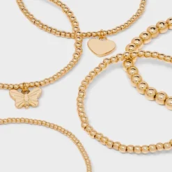 Butterfly And Heart Charm Stretch Bracelet Set 5pc - Wild Fable™ Gold 8 Butterfly And Heart Charm Stretch Bracelet Set 5pc - Wild Fable™ Gold -Wild Fable Shop GUEST bb62e9ad fe76 4b5b be0b 50b32d4060e4