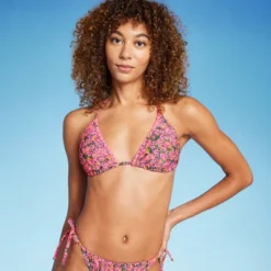 Women's Crochet Trim Triangle Bikini Top - Wild Fable™ Pink Floral Print 15 Women's Crochet Trim Triangle Bikini Top - Wild Fable™ Pink Floral Print -Wild Fable Shop GUEST bbc6ad14 4d6a 433d a596 a1322750789c