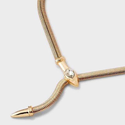 Snake Chain "Y" Necklace - Wild Fable™ Gold 5 Snake Chain "Y" Necklace - Wild Fable™ Gold - Image 3