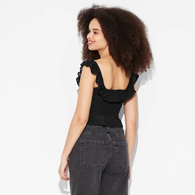 Women's Ruffle Eyelet Tank Top - Wild Fable™ 4 Women's Ruffle Eyelet Tank Top - Wild Fable™ - Image 2