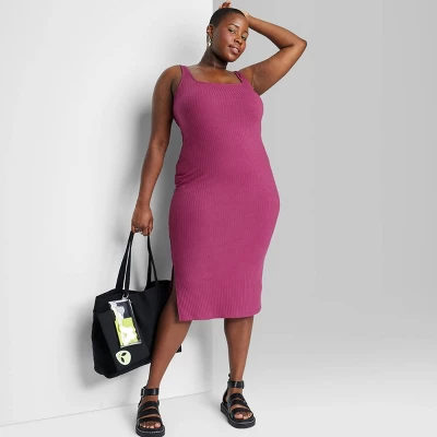 Women's Knit Midi Bodycon Dress - Wild Fable™ 5 Women's Knit Midi Bodycon Dress - Wild Fable™ - Image 3