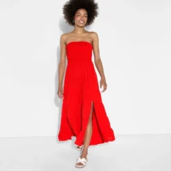Women's Smocked Tiered Maxi A-Line Dress - Wild Fable™ Red 8 Women's Smocked Tiered Maxi A-Line Dress - Wild Fable™ Red -Wild Fable Shop GUEST c26cef4e 52ee 4974 be8b ac3b0fee9990