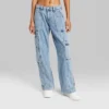 Women's High-Rise Cargo Baggy Jeans - Wild Fable™ Medium Wash -Wild Fable Shop GUEST ca99df66 bb6c 4469 9907 dfa7681662f4