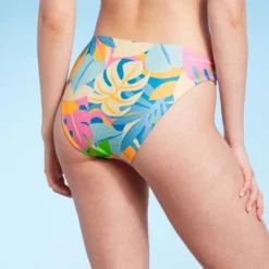 Women's Cheeky Bikini Bottom - Wild Fable⢠Multi Tropical Print