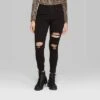 Women's Super-High Rise Distressed Skinny Jeans - Wild Fable™ Black 2 Women's Super-High Rise Distressed Skinny Jeans - Wild Fable™ Black -Wild Fable Shop GUEST cce63fba 361e 4d07 8f31 a9375af6df1b
