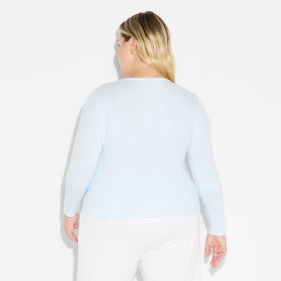 Women's Long Sleeve Roundneck Button-Down Shirt - Wild Fable™ 4 Women's Long Sleeve Roundneck Button-Down Shirt - Wild Fable™ - Image 2