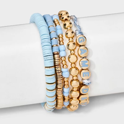 Game Day Bracelet Set 5pc - Wild Fable™ 3 Game Day Bracelet Set 5pc - Wild Fable™