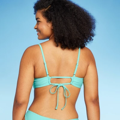 Women's Ruched Drawstring Front Bralette Bikini Top - Wild Fable™ 6 Women's Ruched Drawstring Front Bralette Bikini Top - Wild Fable™ - Image 4